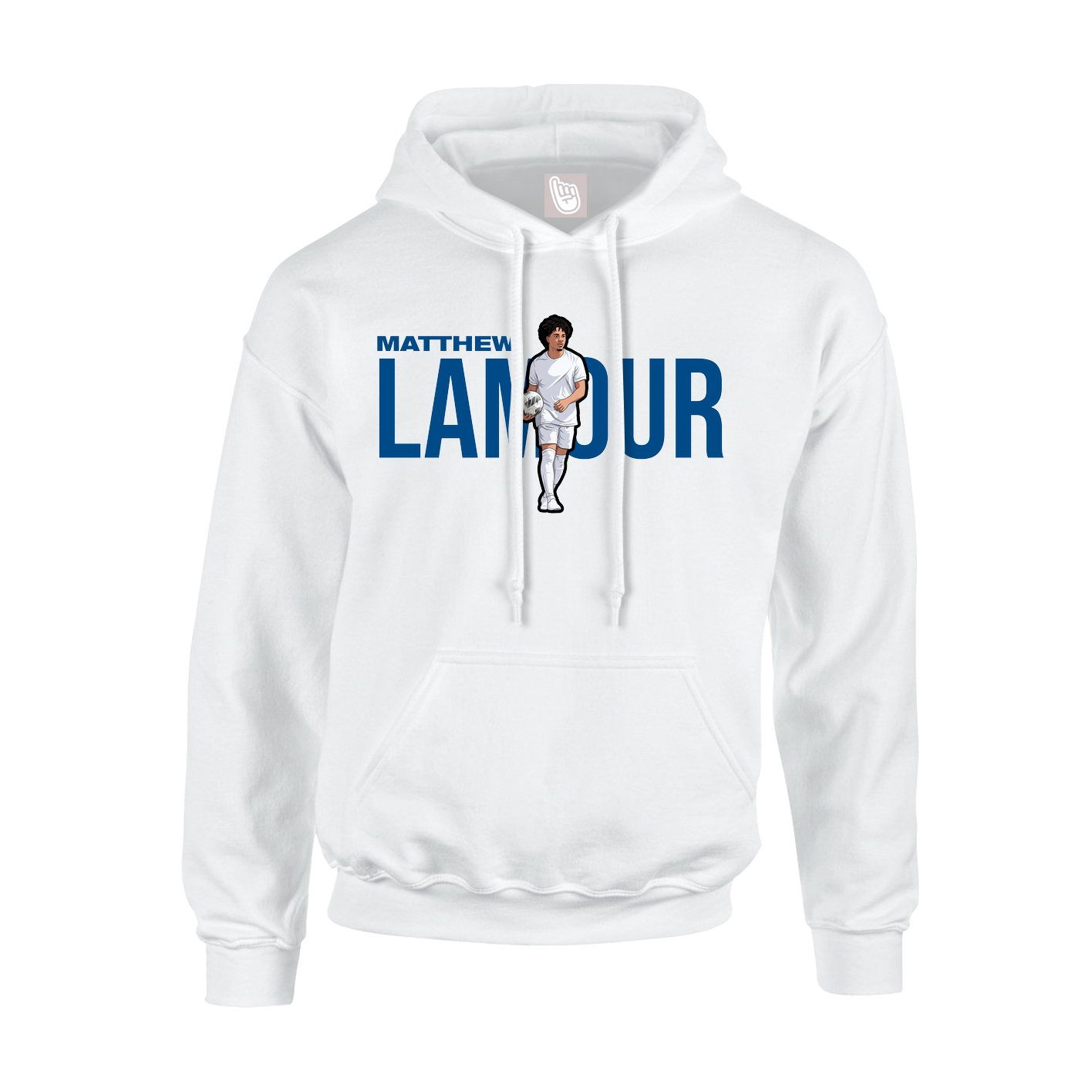 Youth Hoodie — Player Name in White