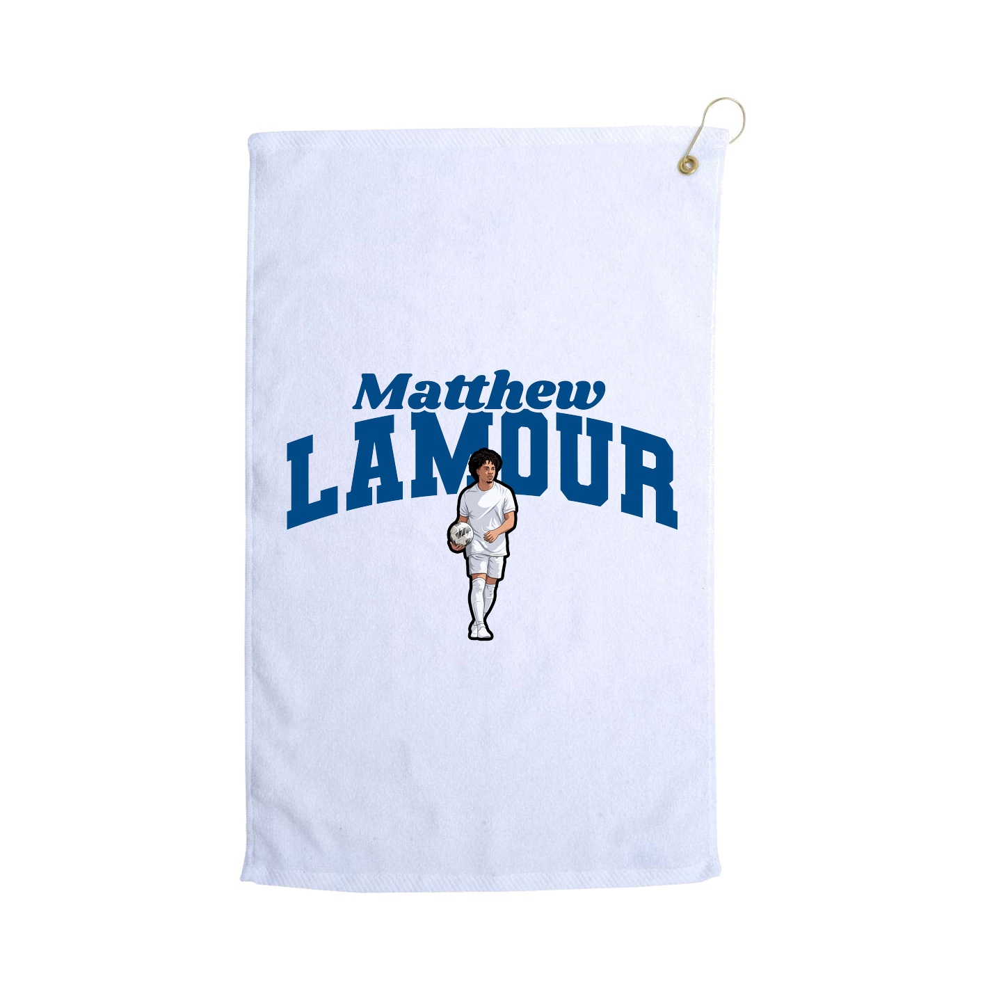 Golf Towel — Signature Arch in White