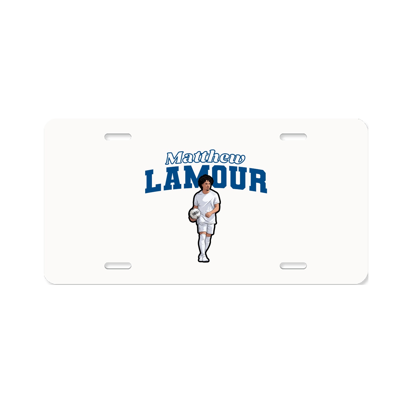 License Plate — Name Arch in Classic