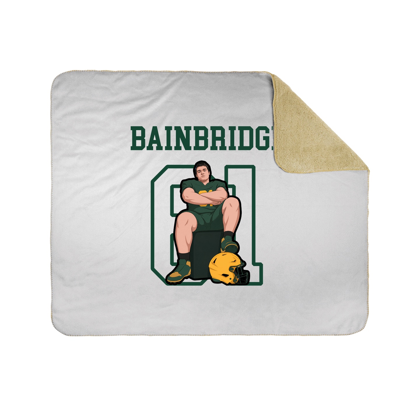 Throw Blanket — Shirsey in White