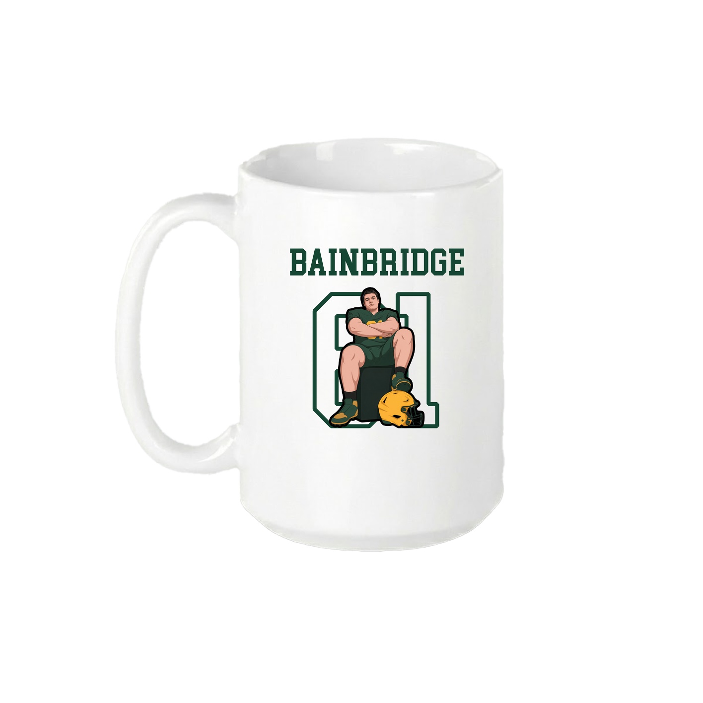 15oz Coffee Mug — Shirsey in White