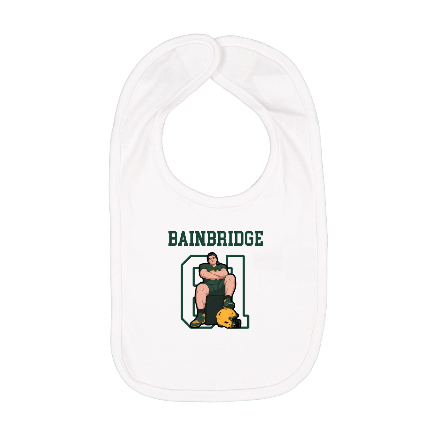 Infant Bib — Shirsey in White
