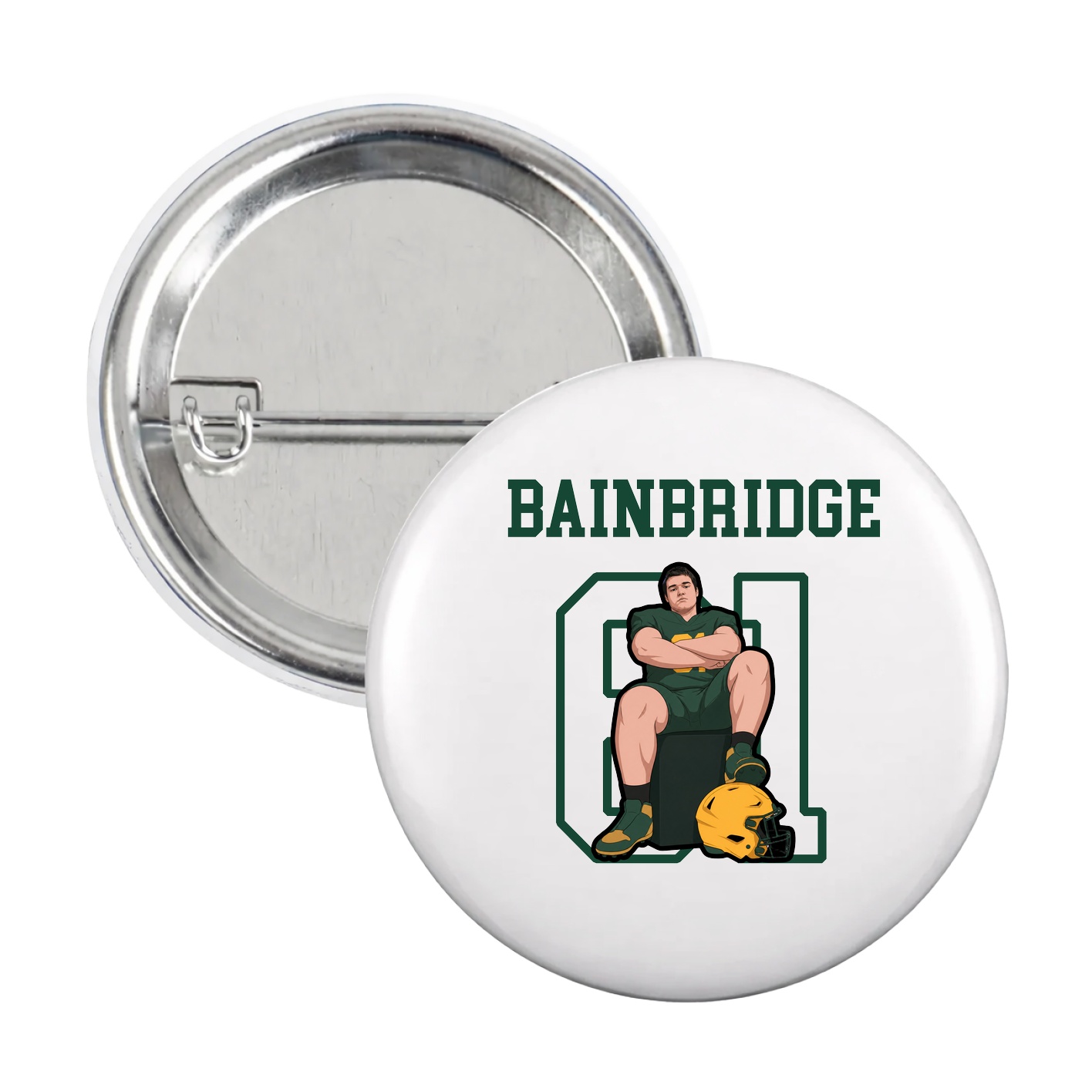 Game Day Button — Shirsey in White