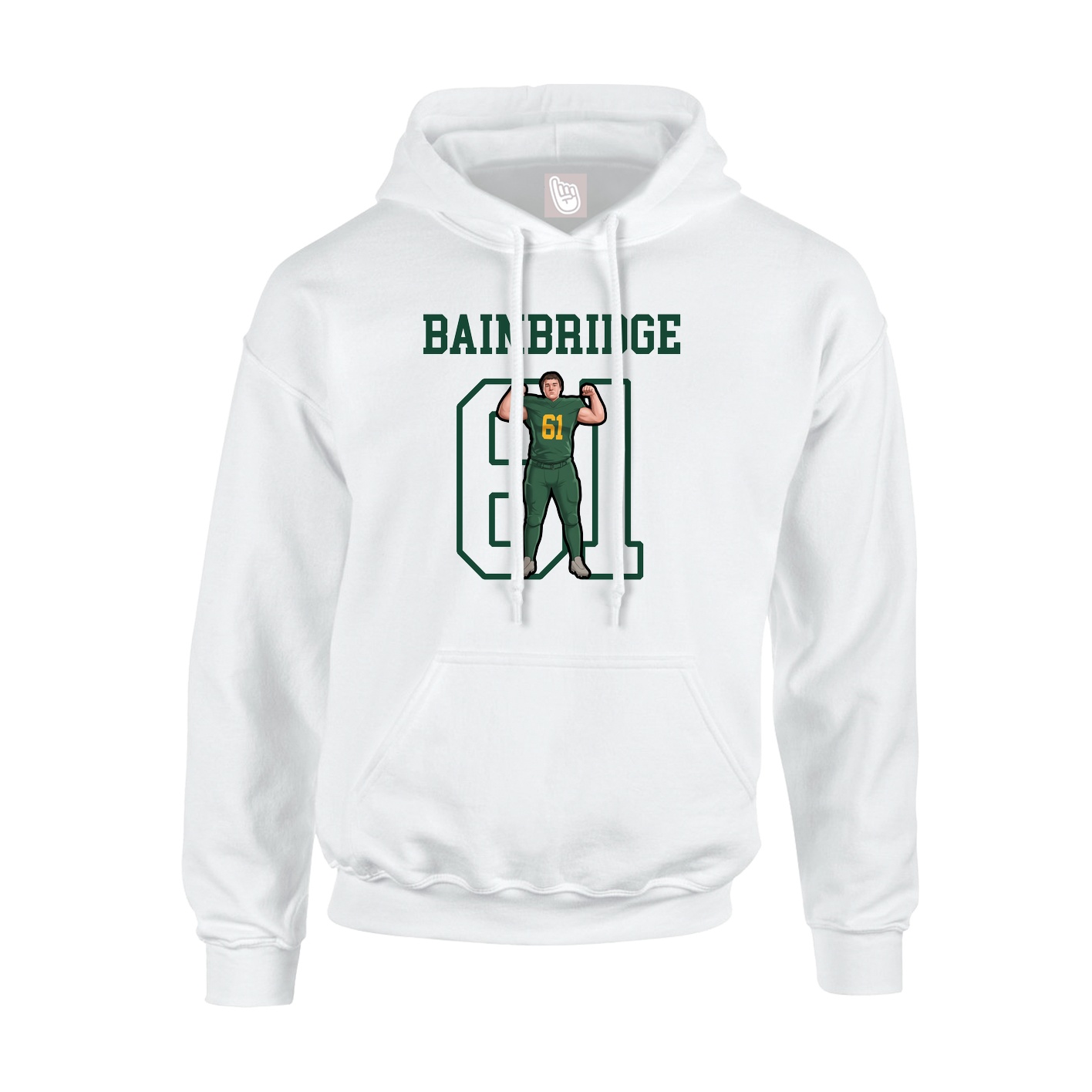Hoodie — Shirsey in White