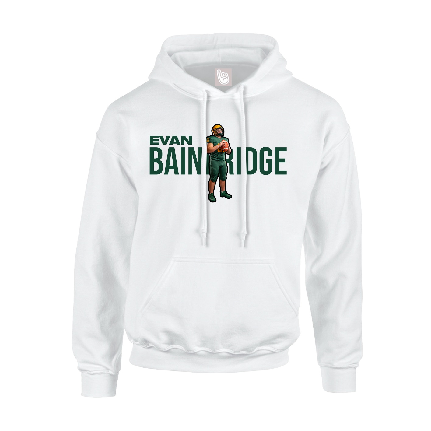 Hoodie — Player Name in White