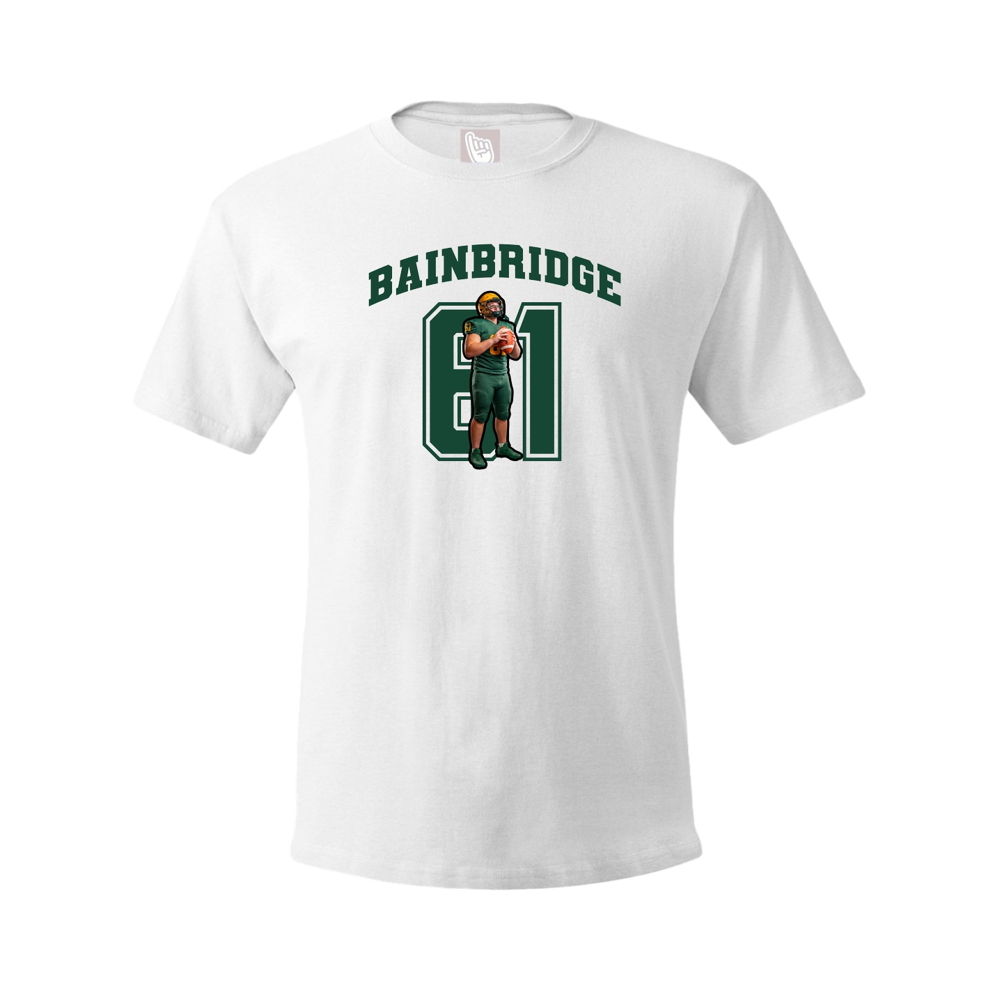 Youth Tee — Number in White