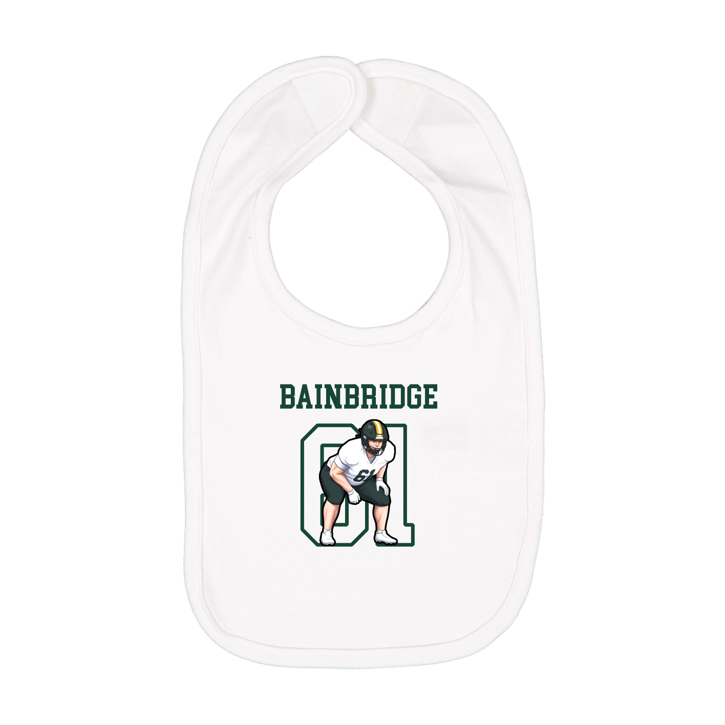 Infant Bib — Shirsey in White