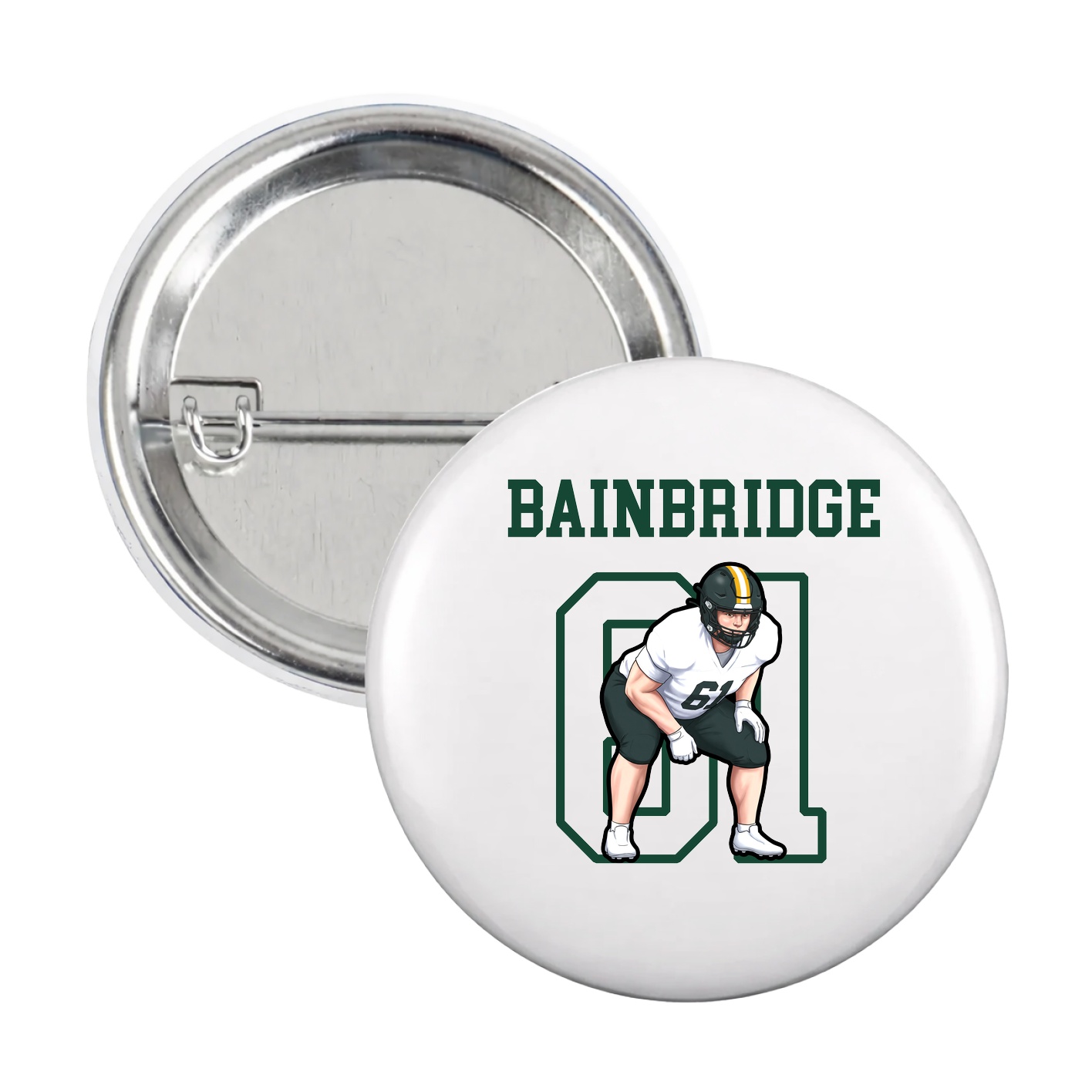 Game Day Button — Shirsey in White