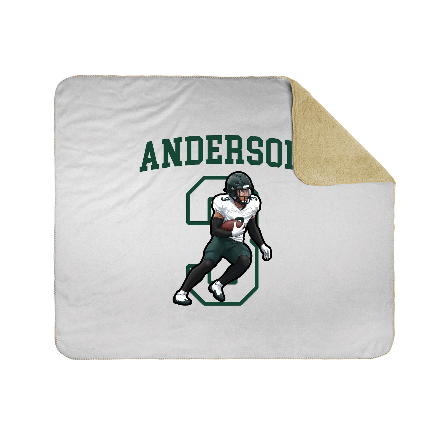 50x60 Sherpa Lined Throw Blanket