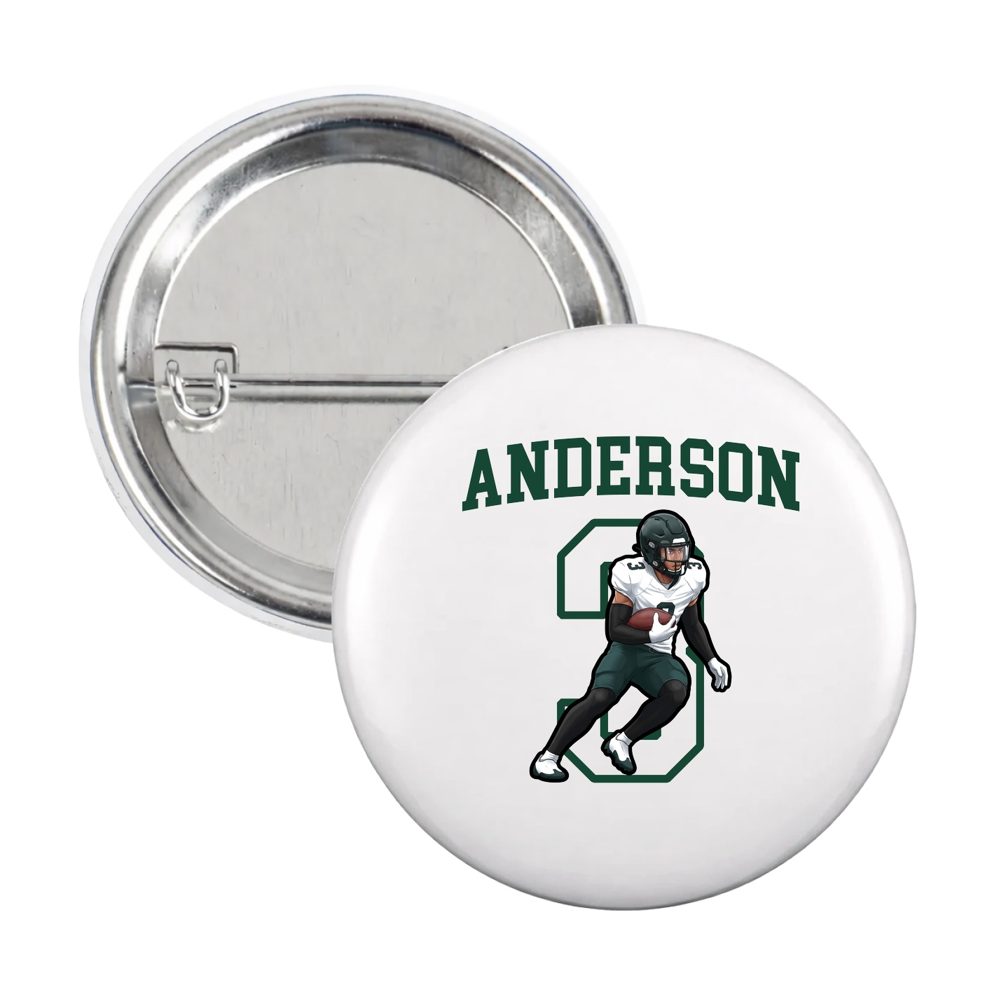 Game Day Button — Shirsey in White