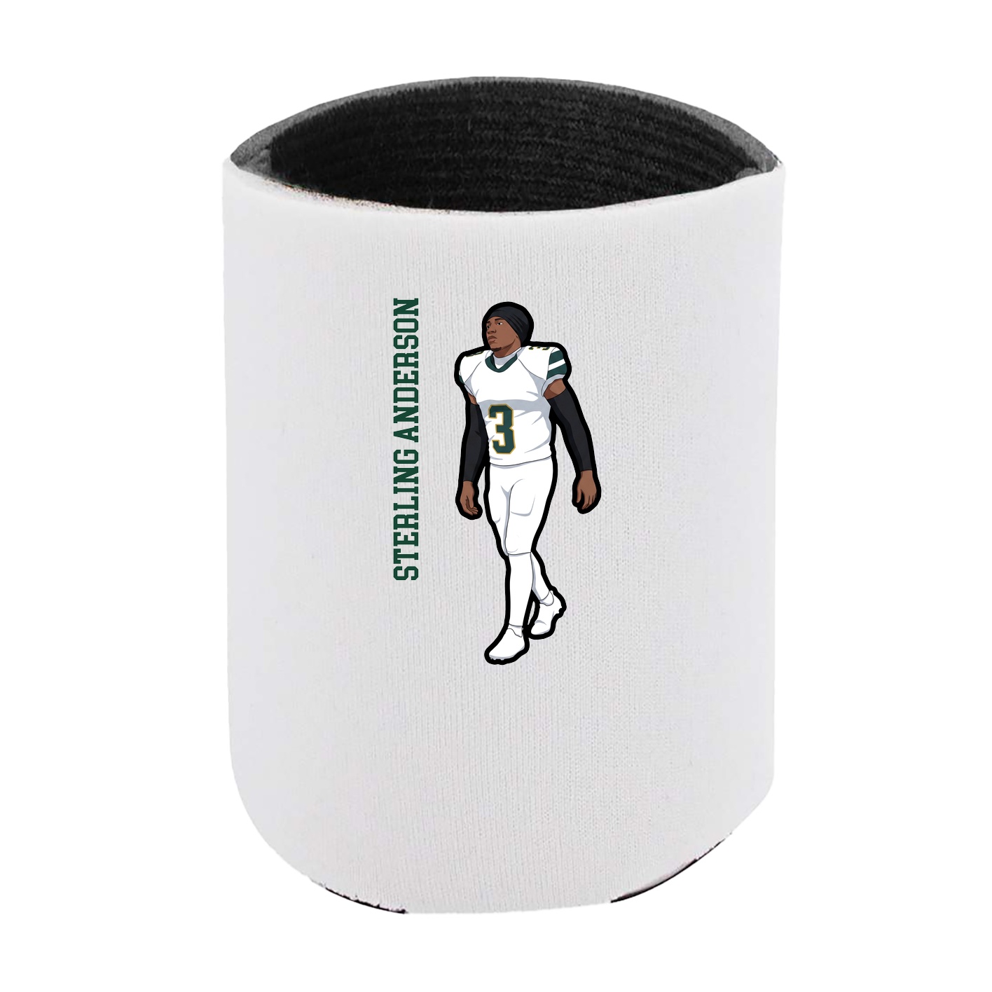 Can Holder — Name Vertical in White