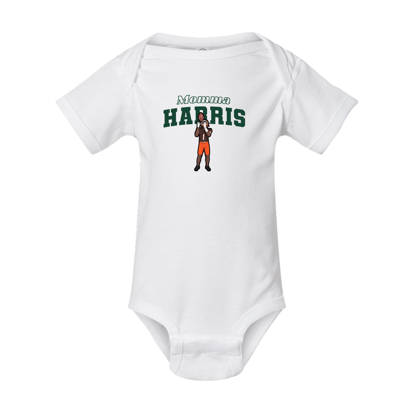 Baby Onesie — Mothers Day Block in White