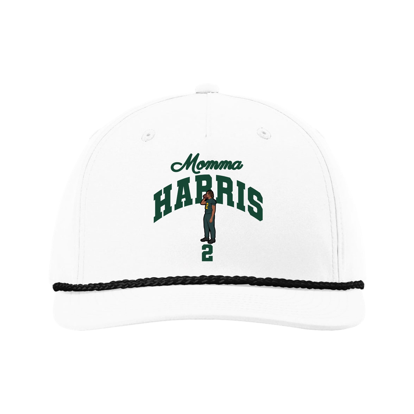 Five-Panel Classic Rope Cap — Mothers Day Arch in White