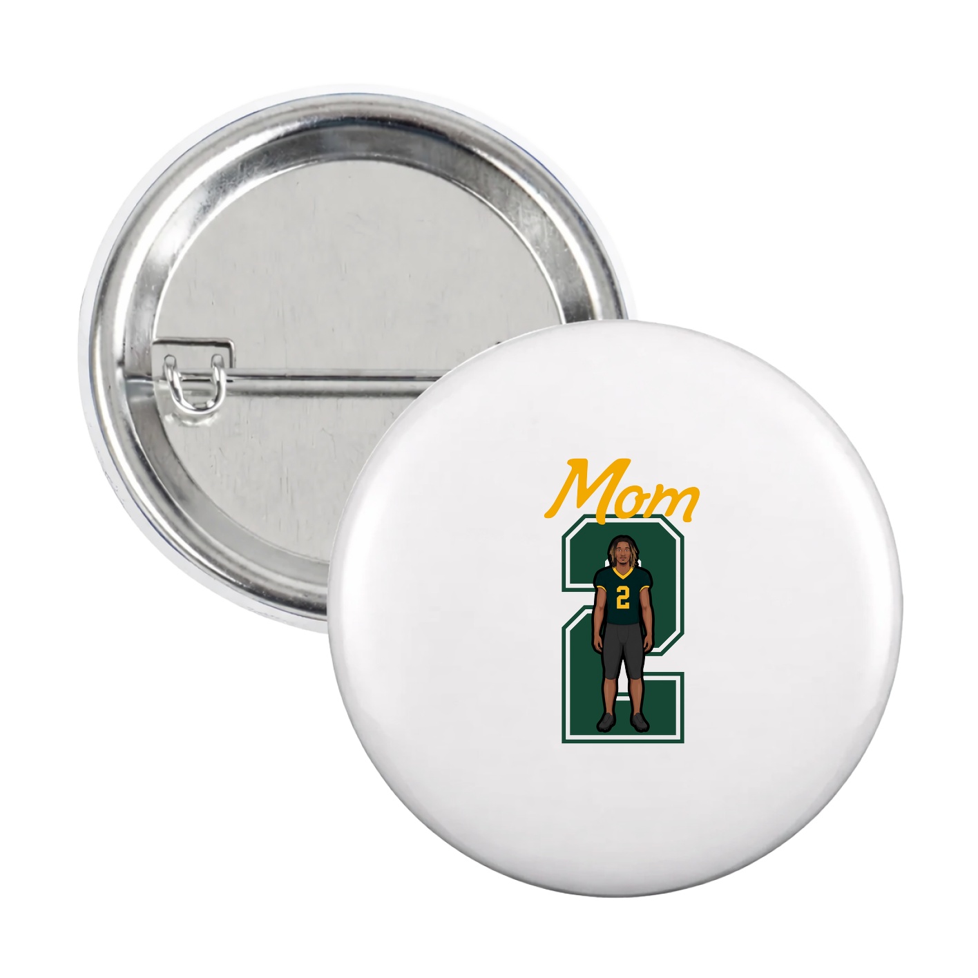 Game Day Button — Mothers Day Shirsey in White