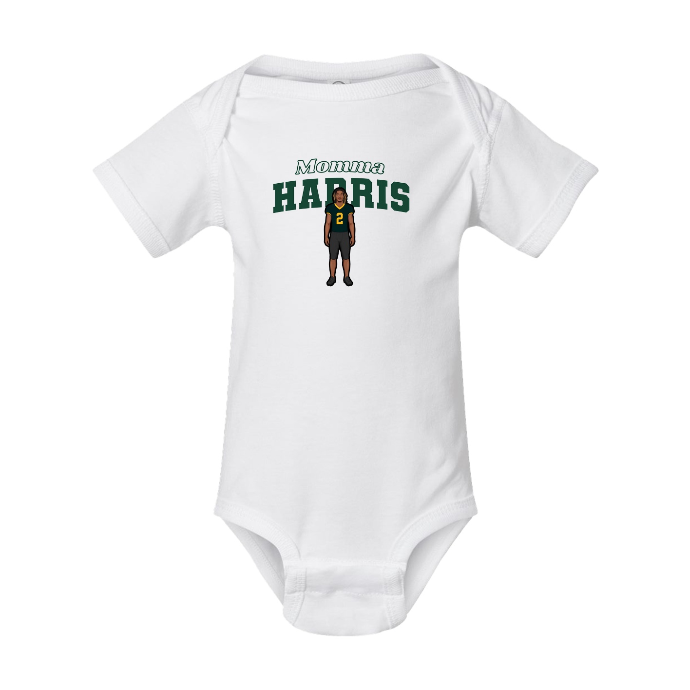 Baby Onesie — Mothers Day Block in White