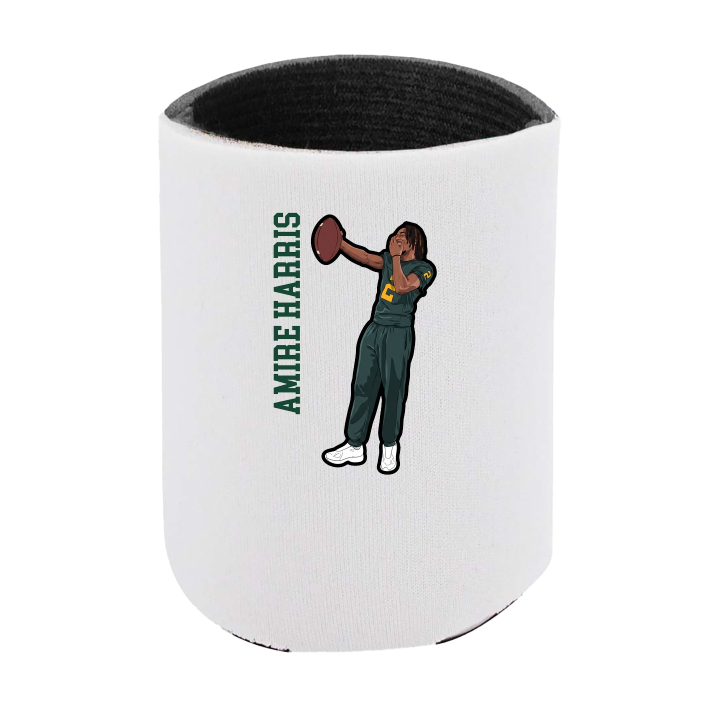 Can Holder — Name Vertical in White