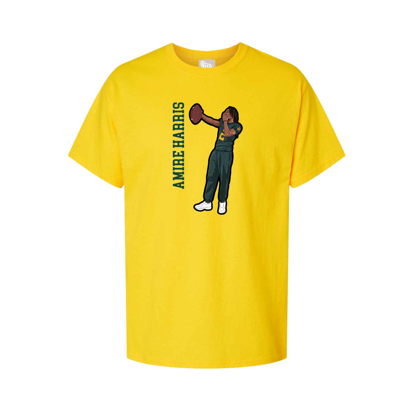 Tee — Name Vertical in Gold