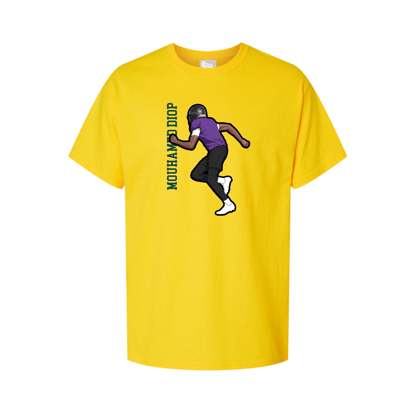 Tee — Name Vertical in Gold