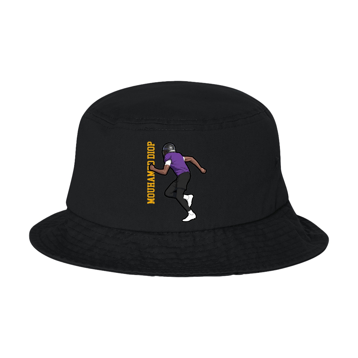 Bucket Cap — Name Vertical in Black