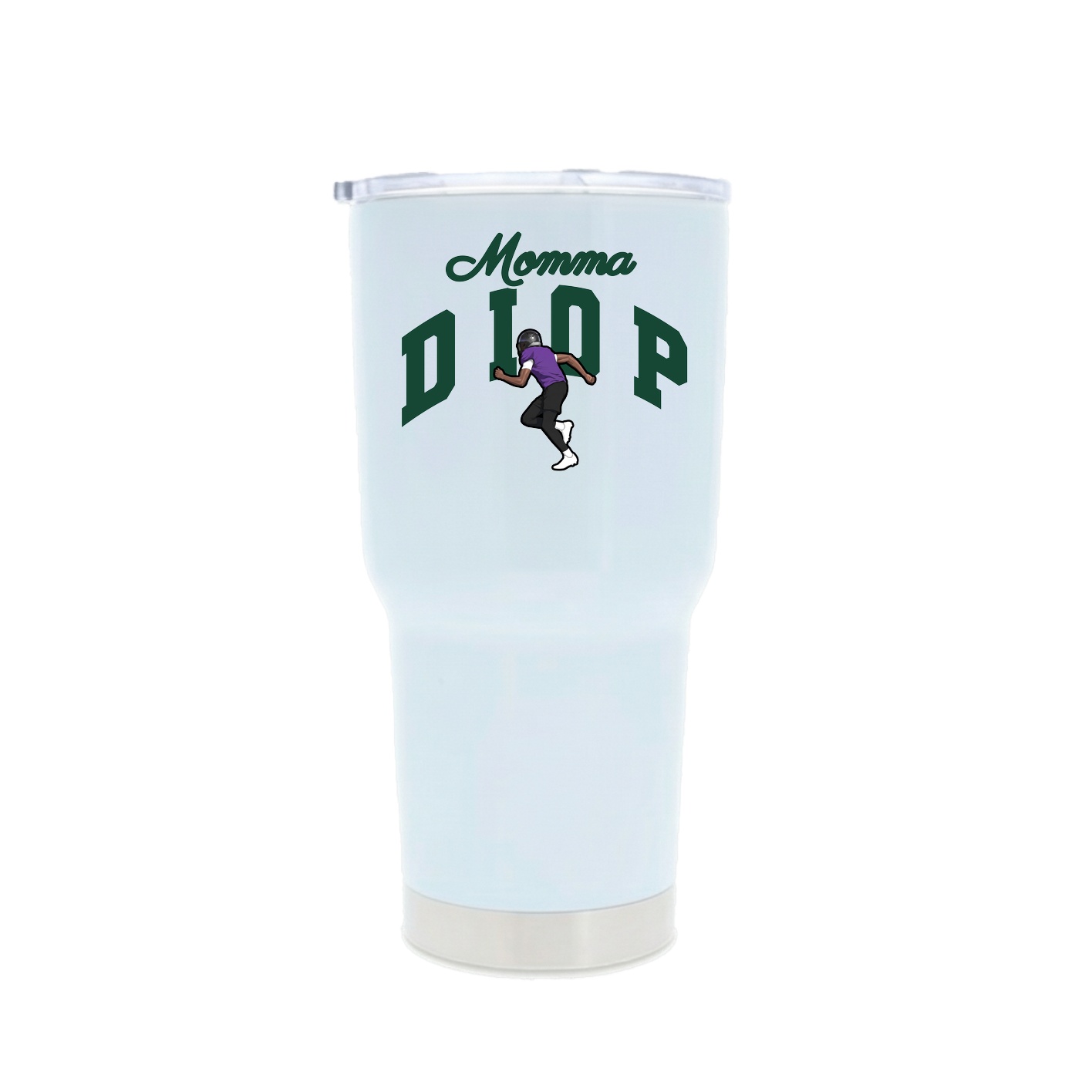 30oz Stainless Steel Tumbler — Mothers Day Arch in White