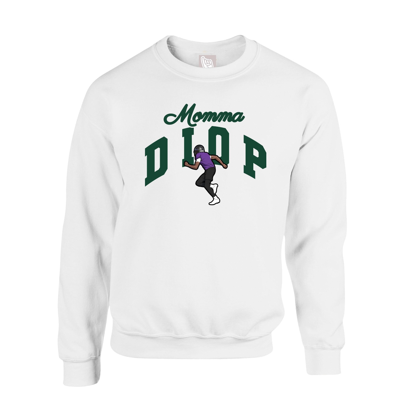 Fleece Crew — Mothers Day Arch in White