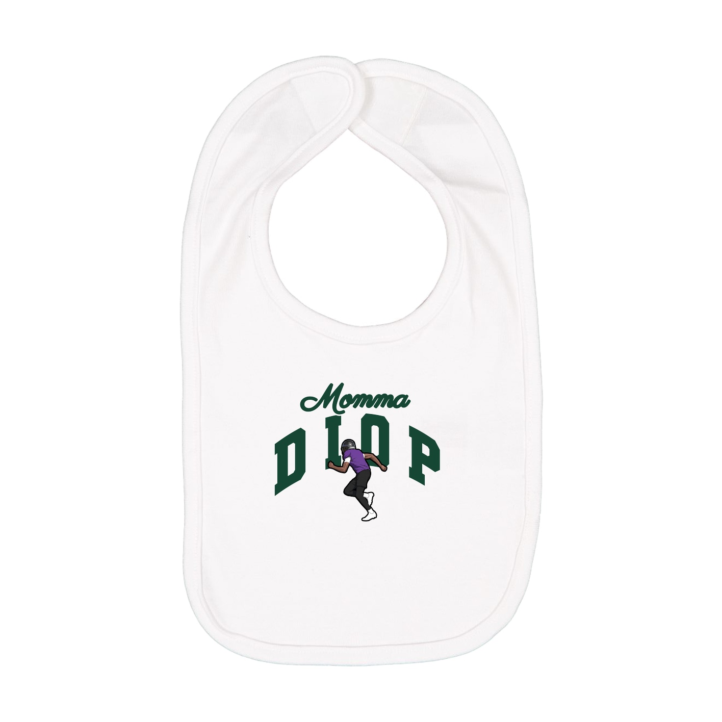 Infant Bib — Mothers Day Arch in White
