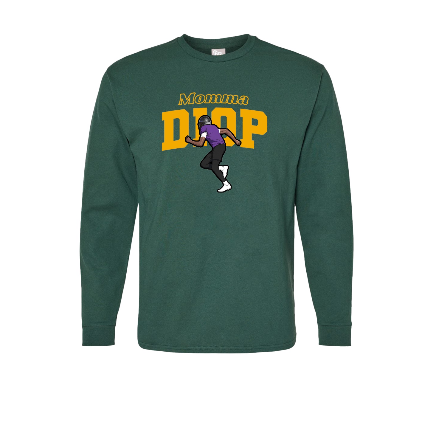 Long Sleeve Tee — Mothers Day Block in Green