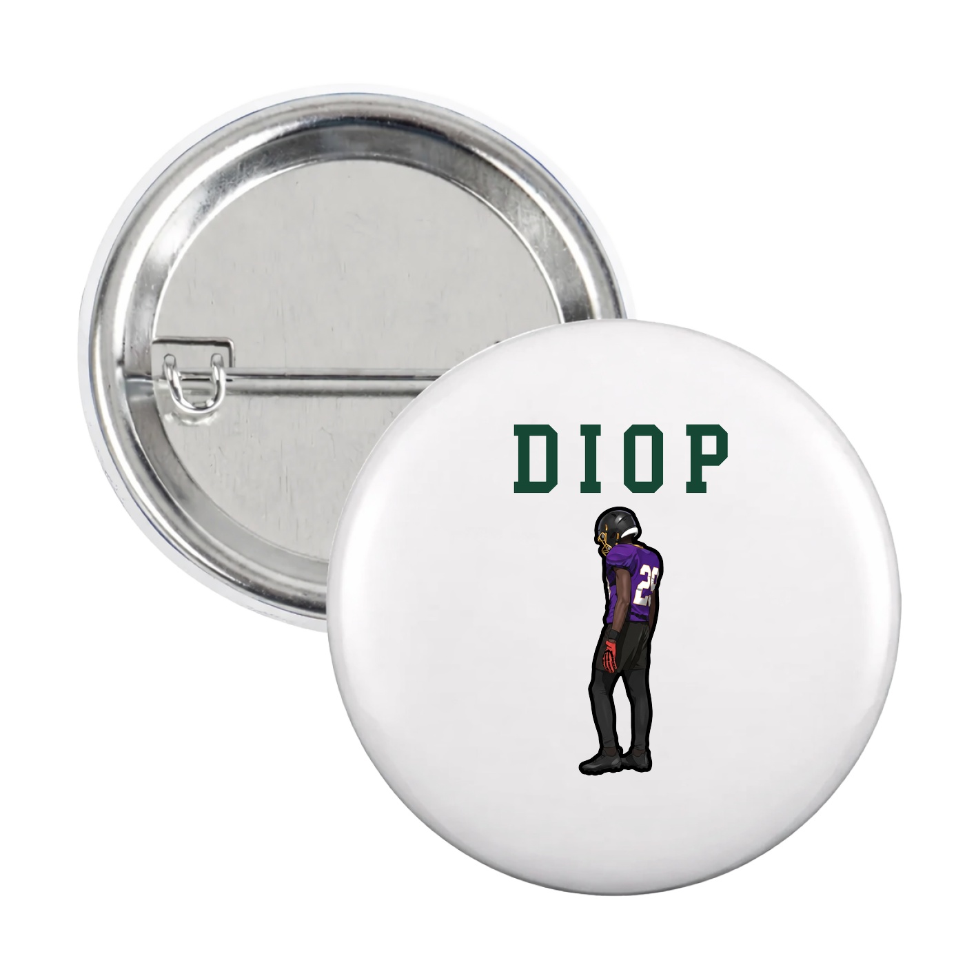 Game Day Button — Shirsey in White