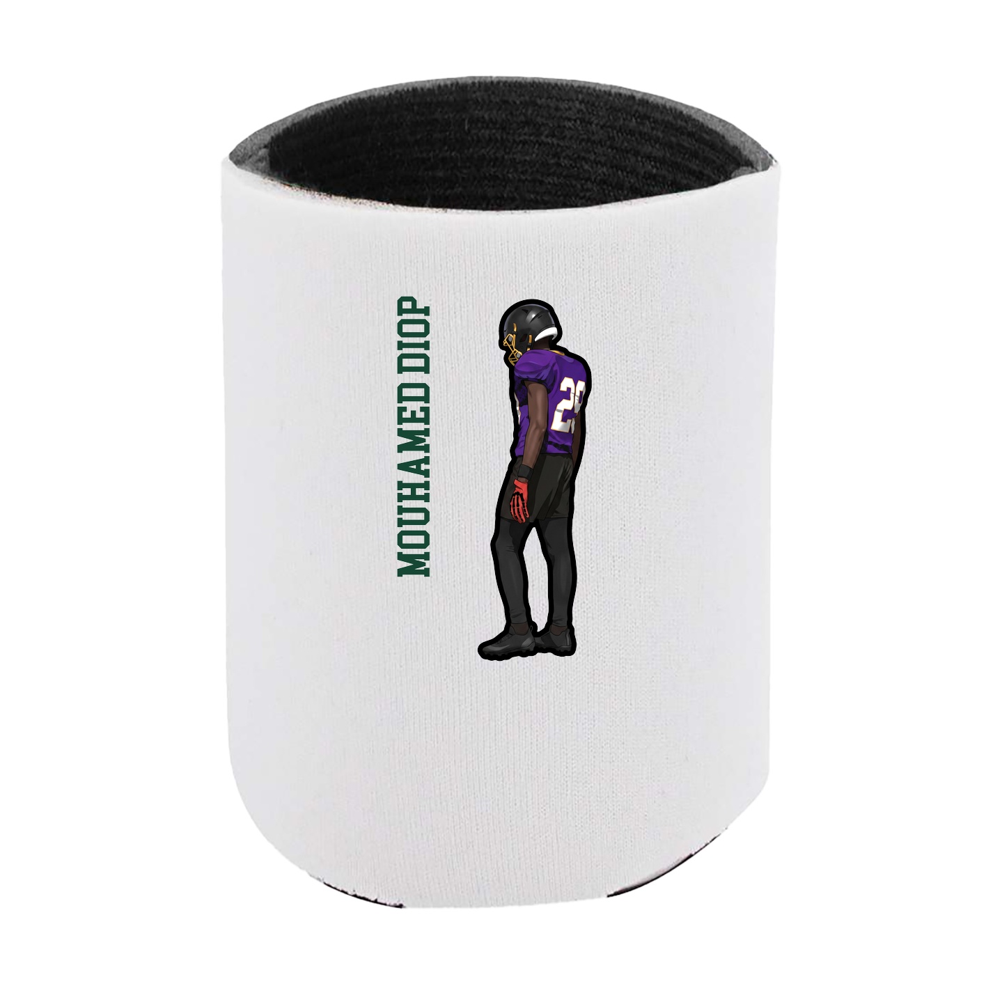 Can Holder — Name Vertical in White