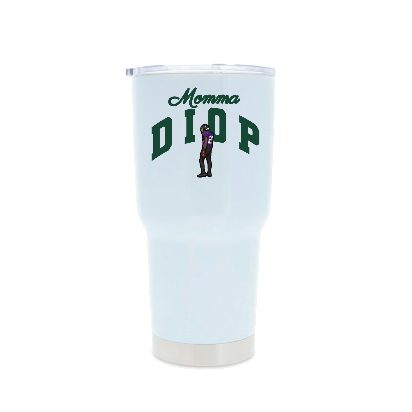 30oz Stainless Steel Tumbler — Mothers Day Arch in White