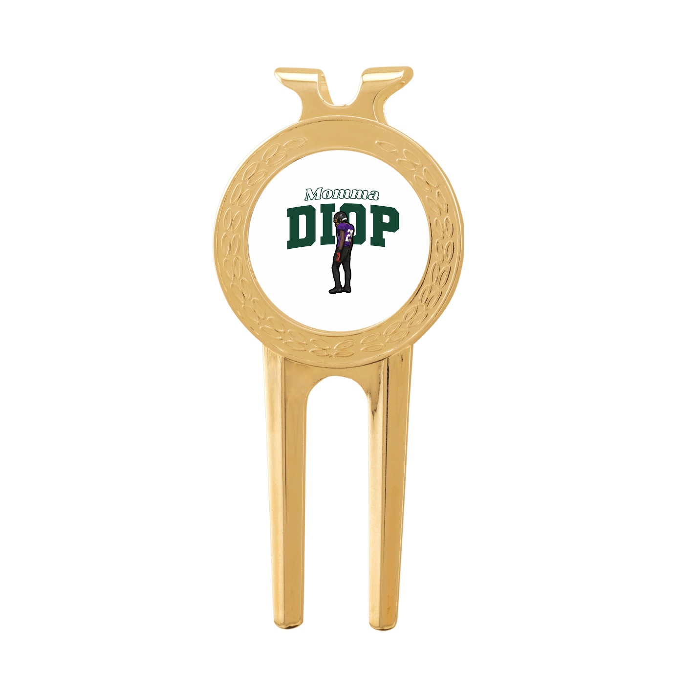 Divot Tool with Ball Marker — Mothers Day Block in Classic