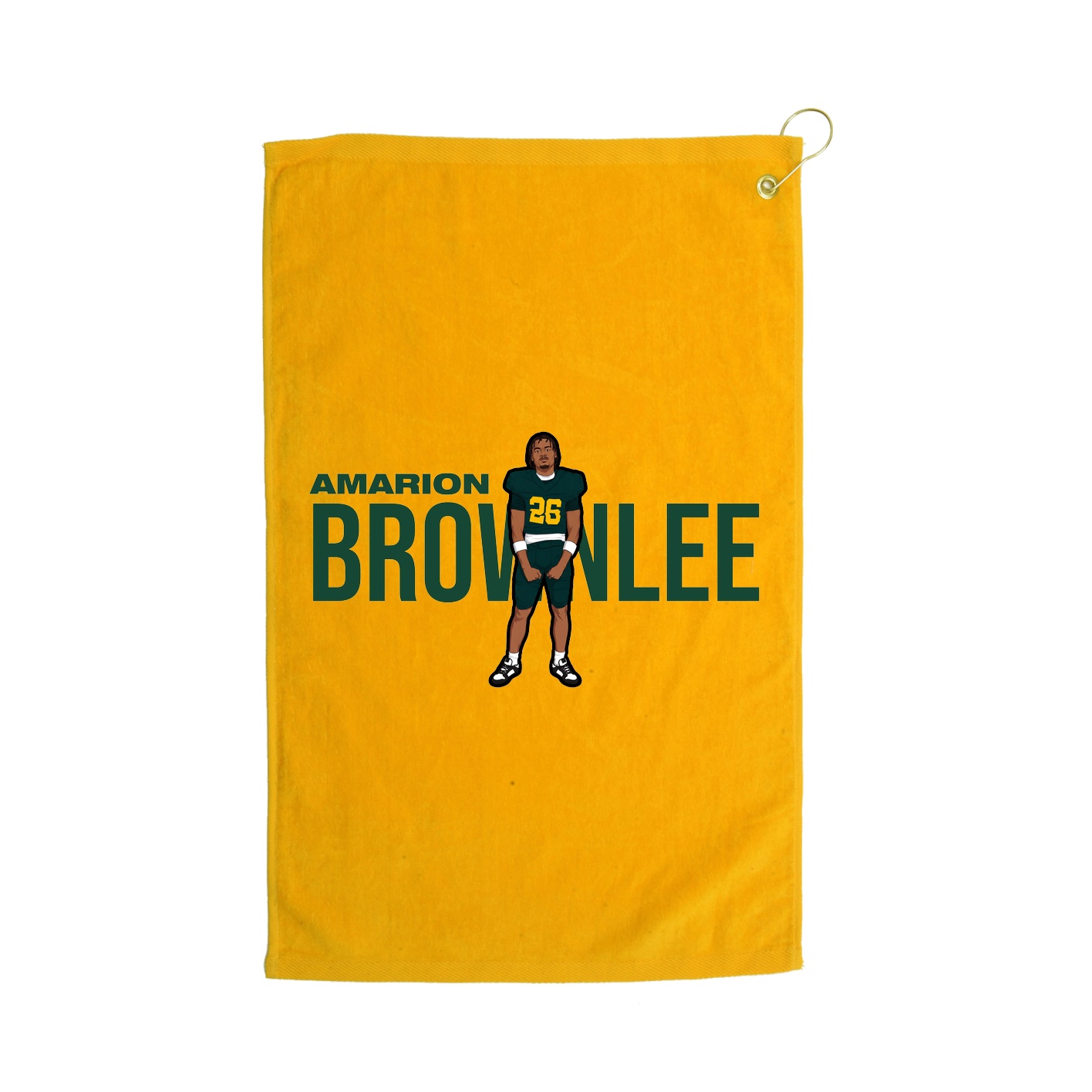 Golf Towel — Player Name in Gold