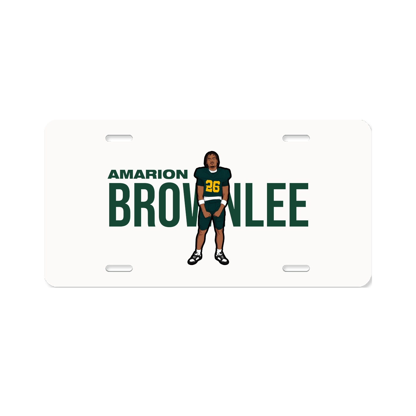 License Plate — Player Name in Classic