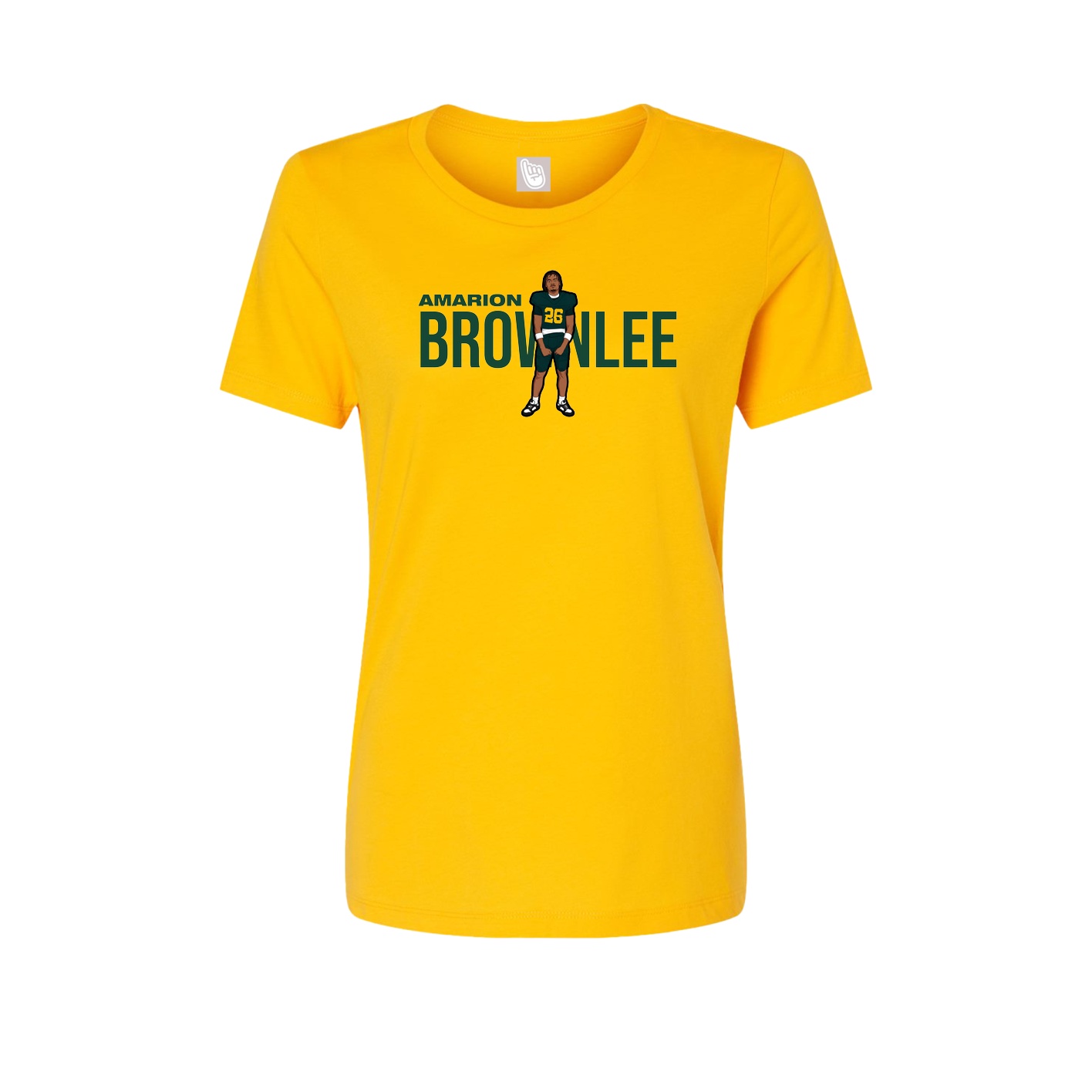 Fitted Women's Tee — Player Name in Gold