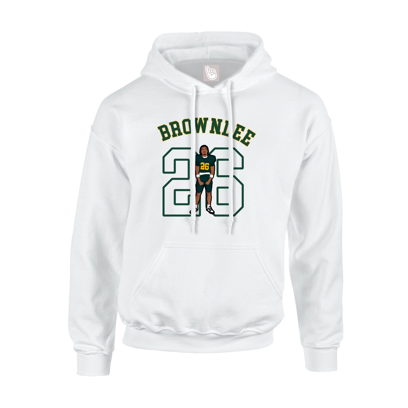 Youth Hoodie — Shirsey Arch in White