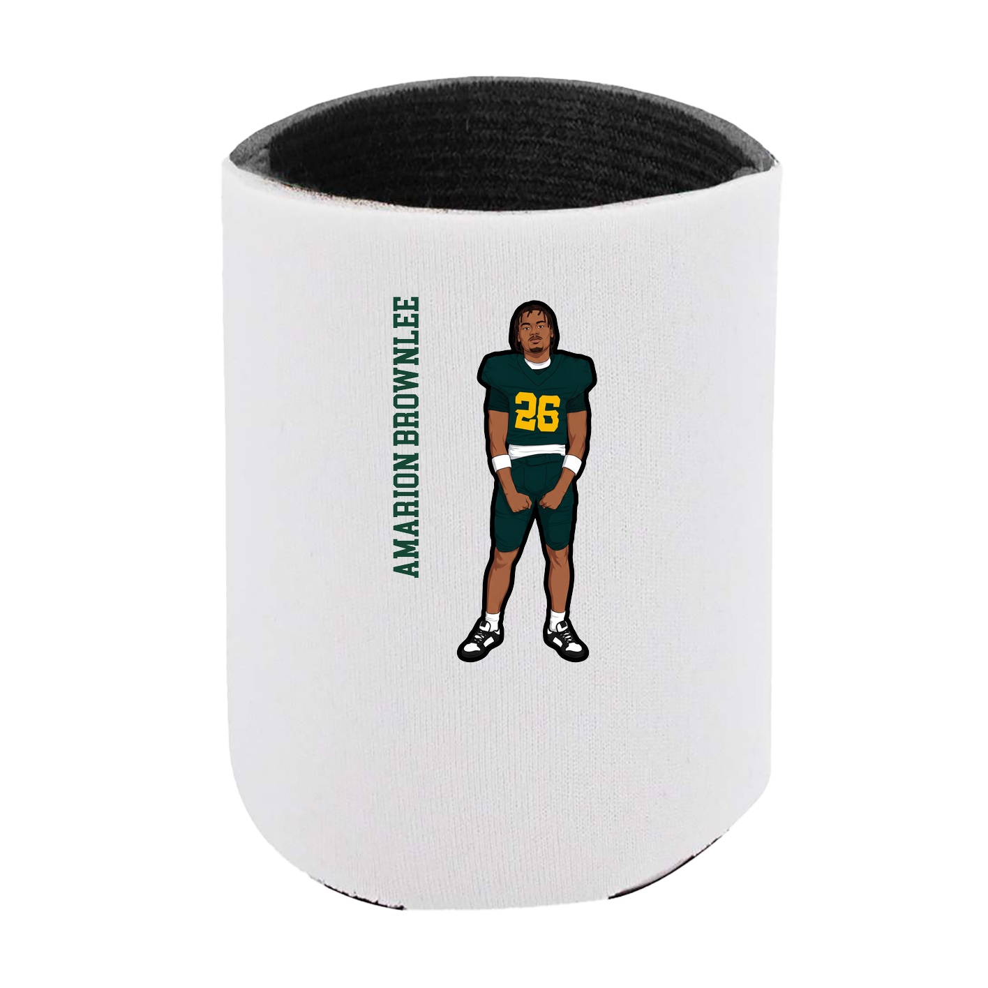 Can Holder — Name Vertical in White