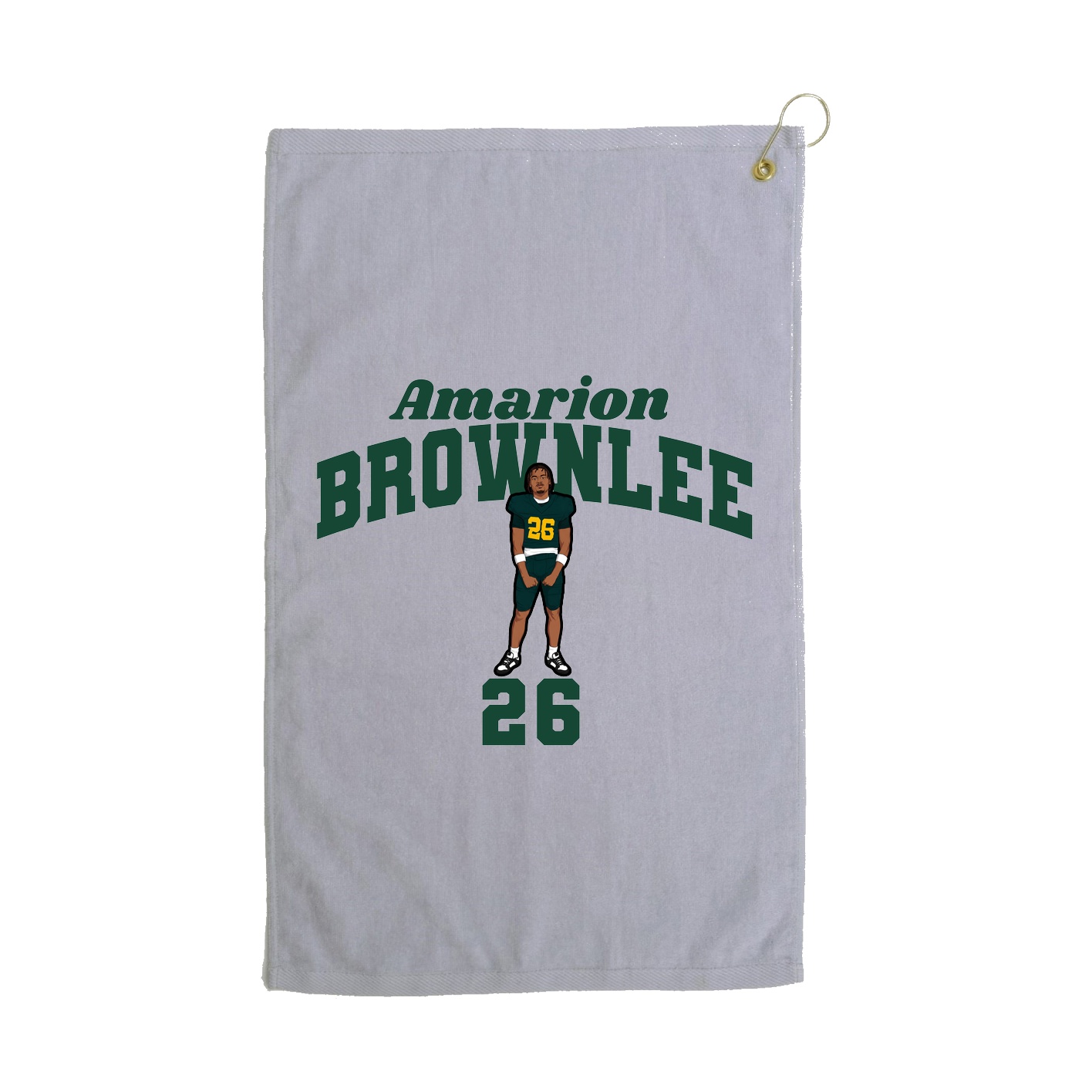 Golf Towel — Signature Arch in Grey