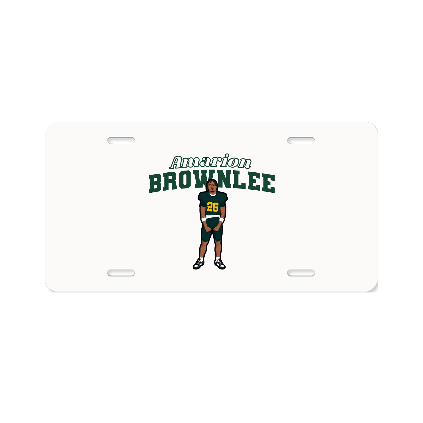 License Plate — Name Arch in Classic