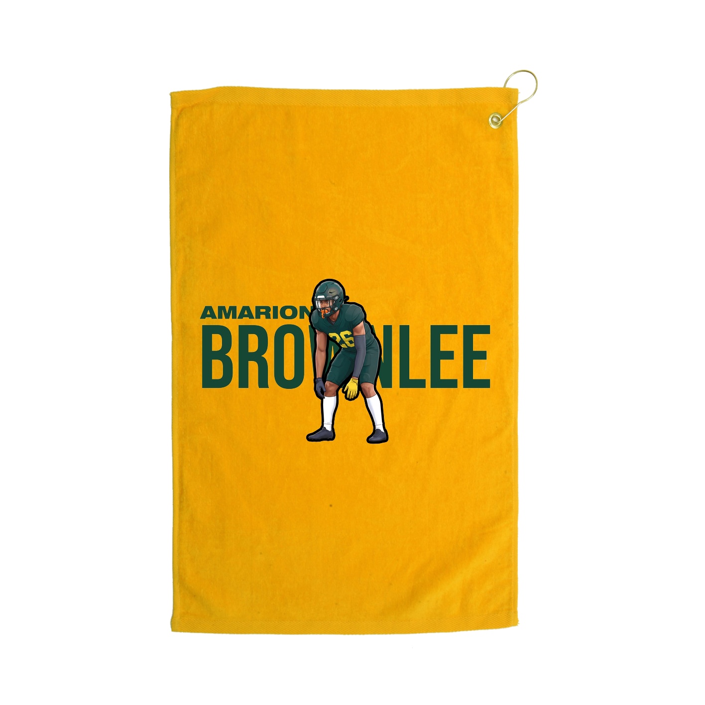 Golf Towel — Player Name in Gold