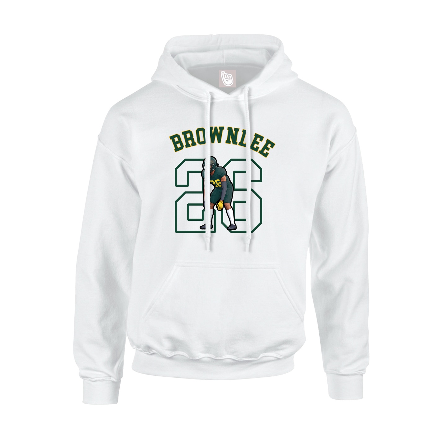 Hoodie — Shirsey Arch in White