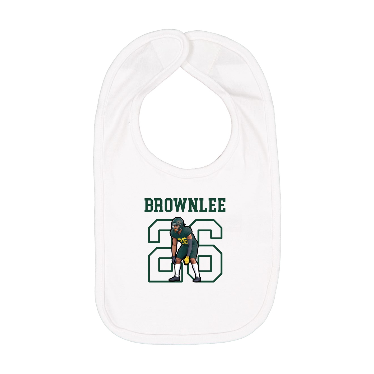 Infant Bib — Shirsey in White