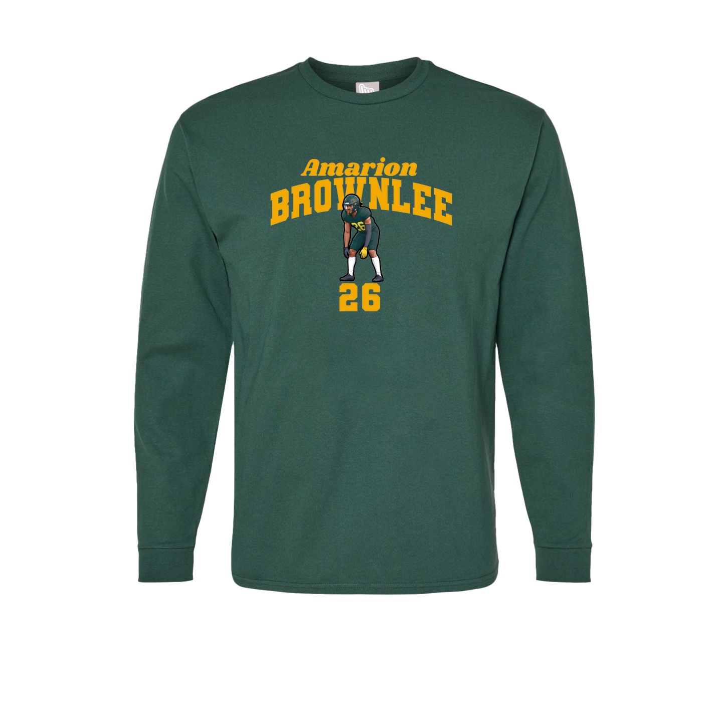 Long Sleeve Tee — Signature Arch in Green