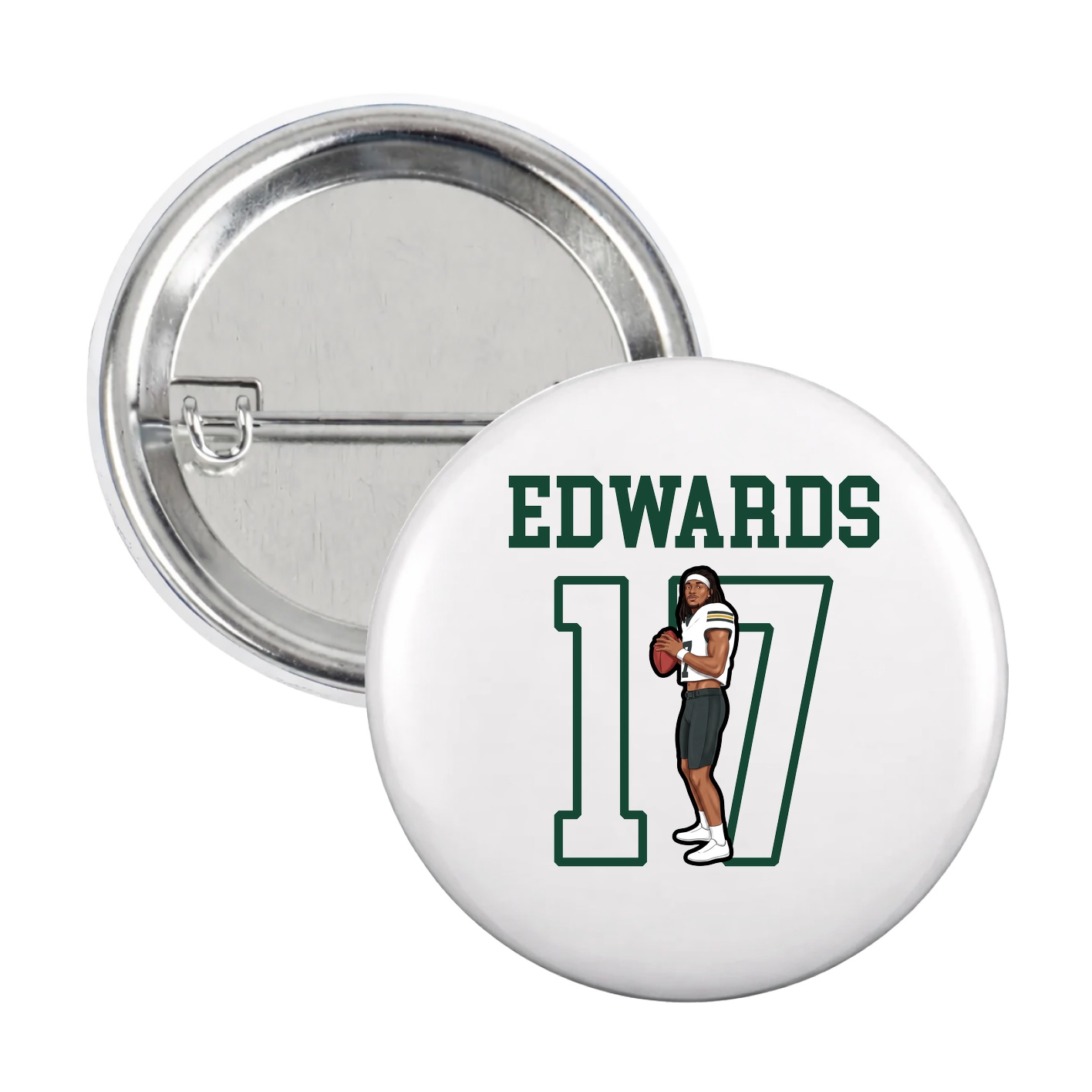 Game Day Button — Shirsey in White