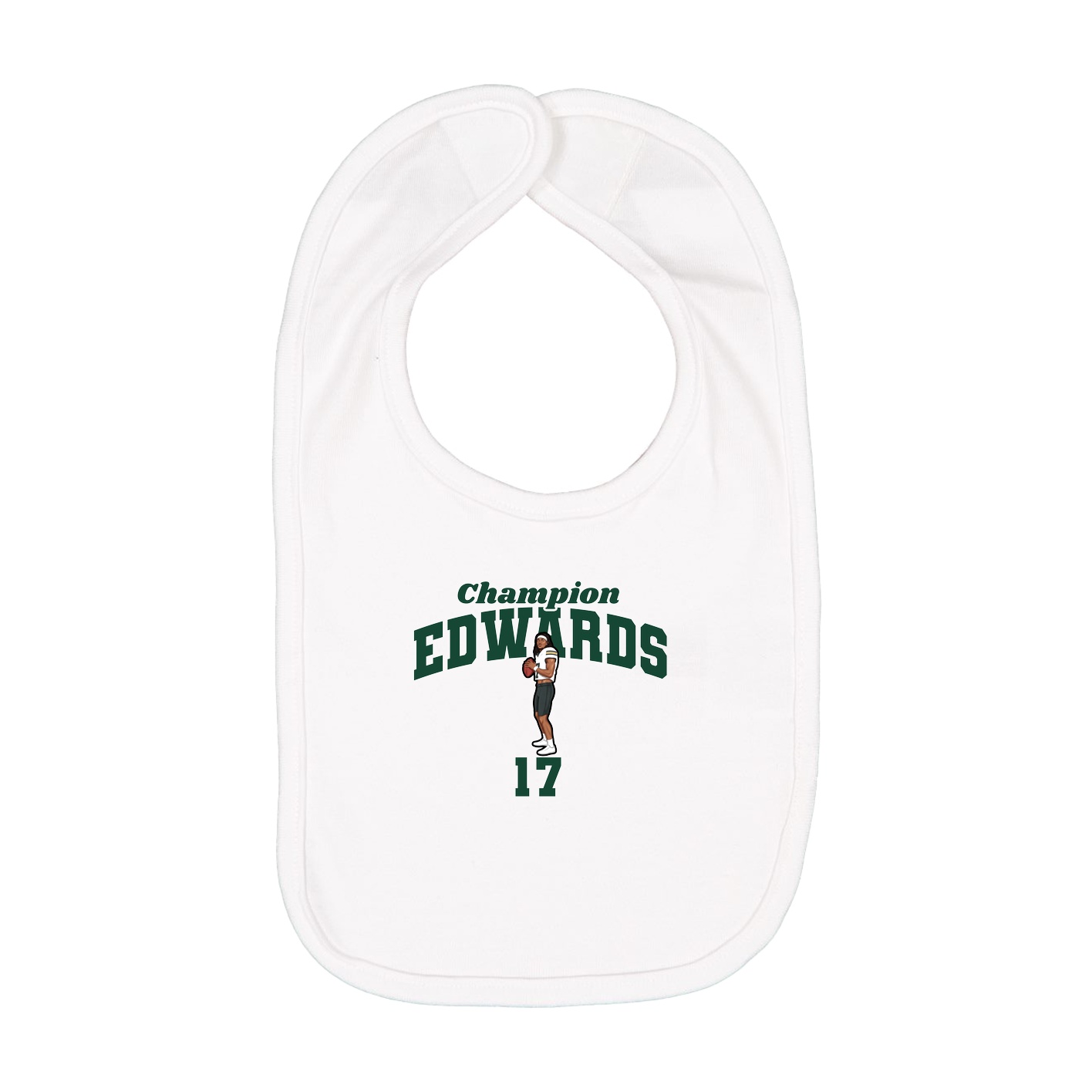 Infant Bib — Signature Arch in White