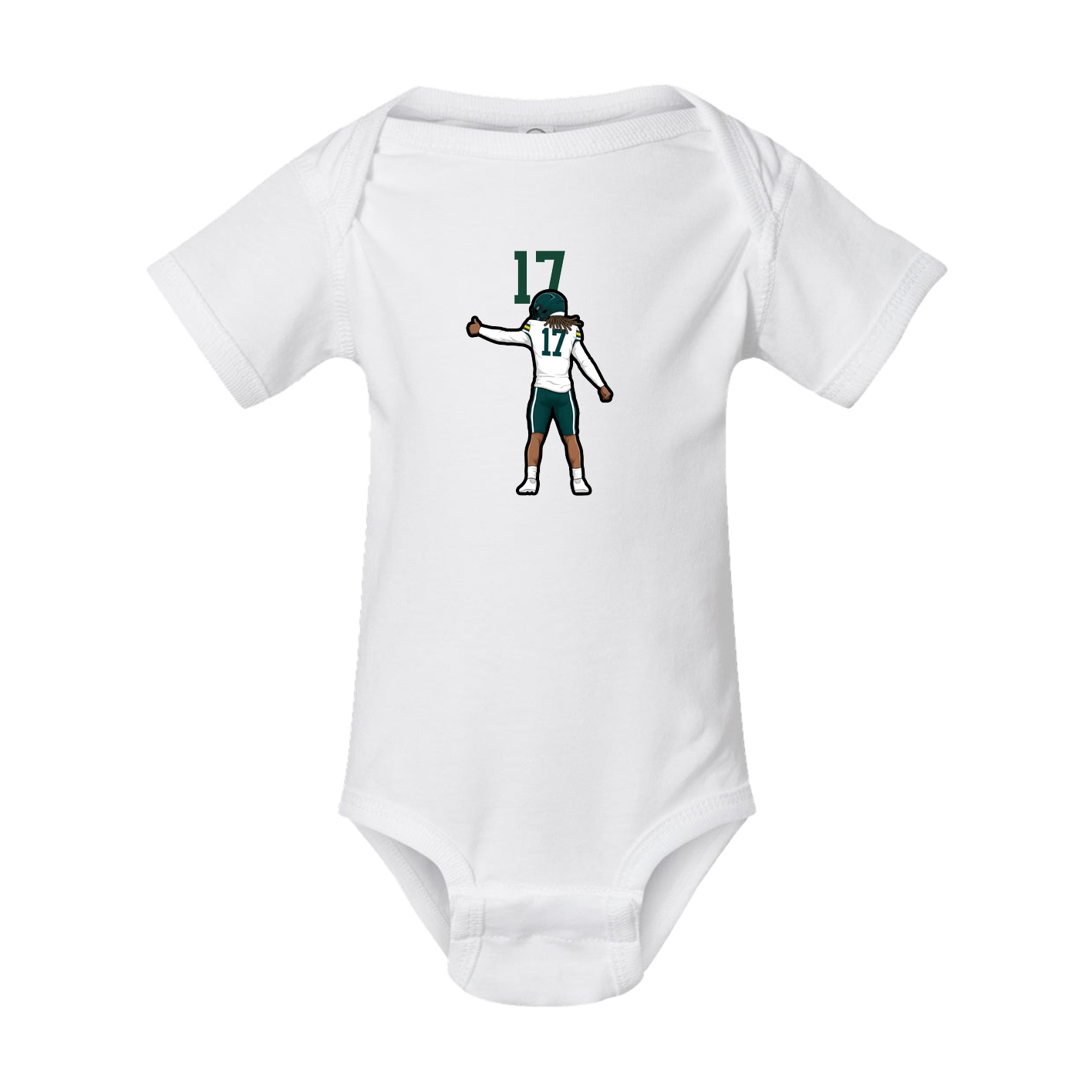 Baby Onesie — Number Top in White