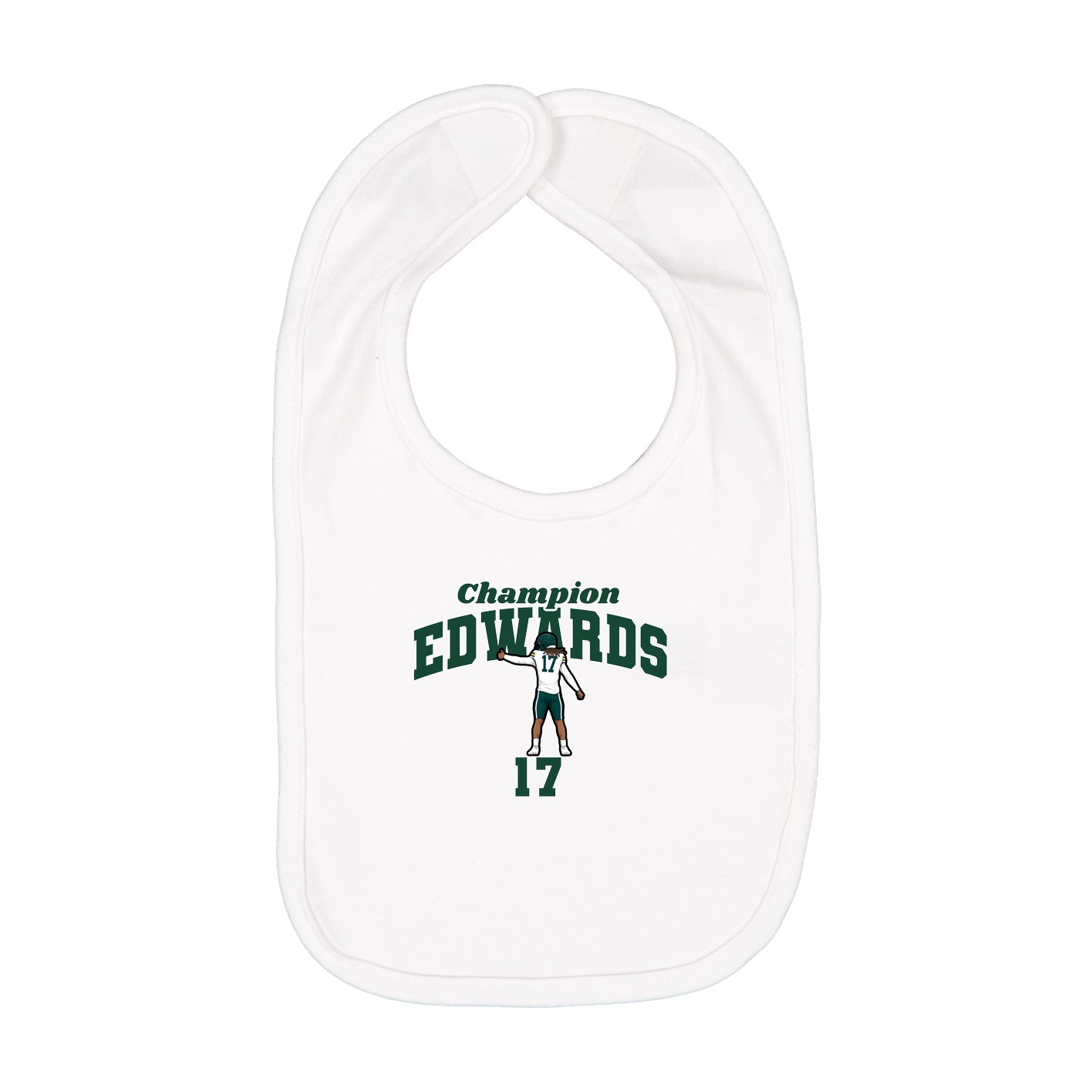 Infant Bib — Signature Arch in White