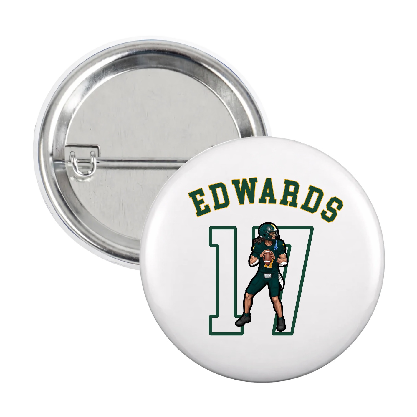 Game Day Button — Shirsey Arch in White