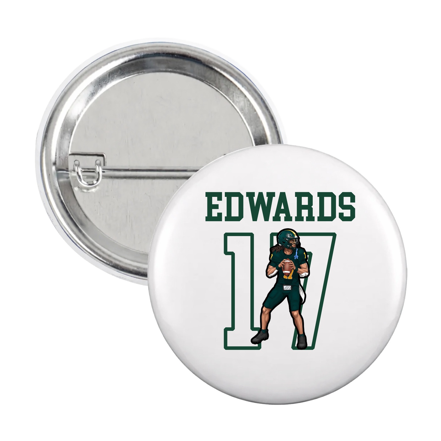Game Day Button — Shirsey in White