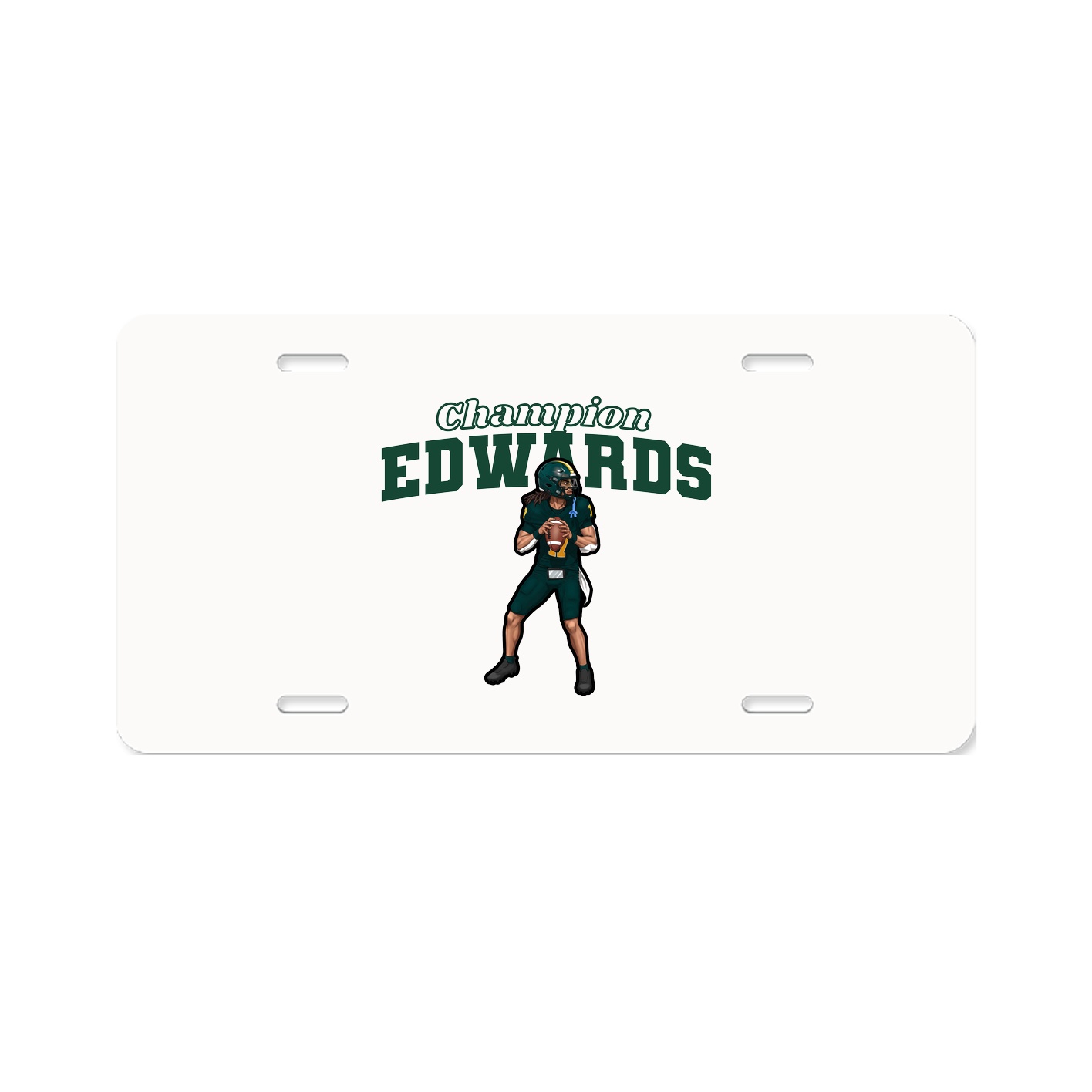 License Plate — Name Arch in Classic