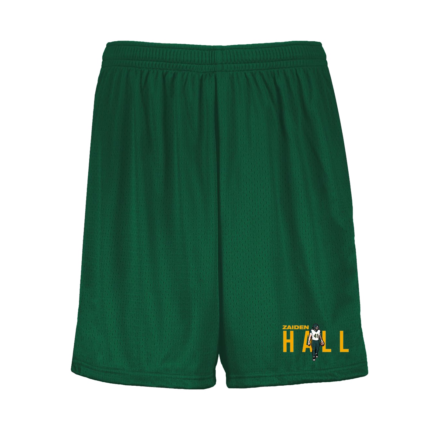 Shorts — Player Name in Green